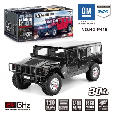 1/10 2.4G AMERICAN 4X4 CIVILIAN HUMMER H1 WITH 16CH TRANSMITTER( BLACK）