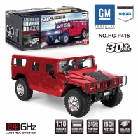 1/10 2.4G AMERICAN 4X4 CIVILIAN HUMMER H1 WITH 16CH TRANSMITTER( RED）